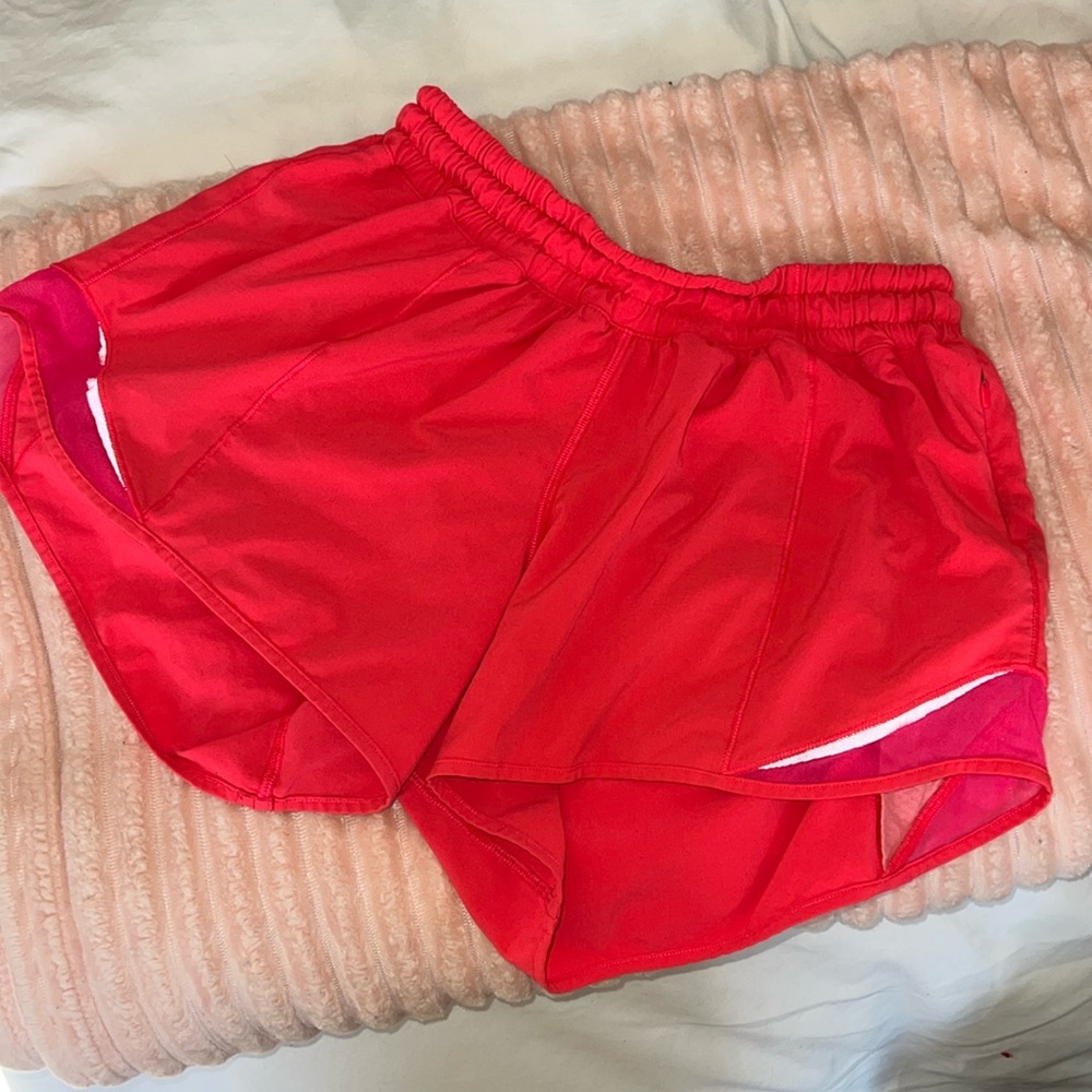 hot pink lululemon shorts